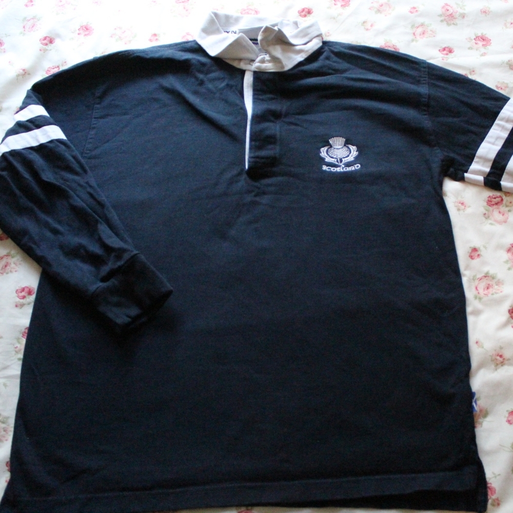 navy rugby shirt